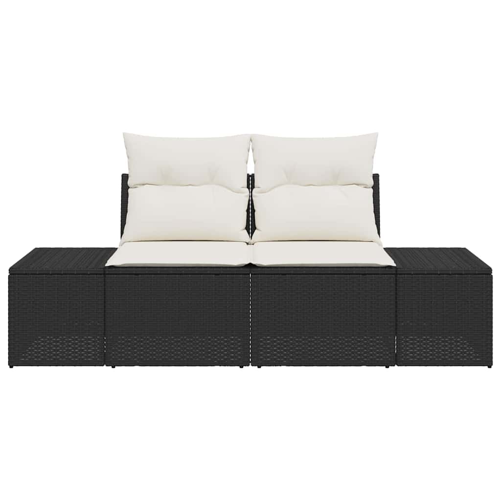 Tuinbank Met Kussen 184 X 62 X 69 Cm Poly Rattan