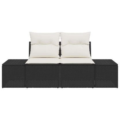 Tuinbank Met Kussen 184 X 62 X 69 Cm Poly Rattan