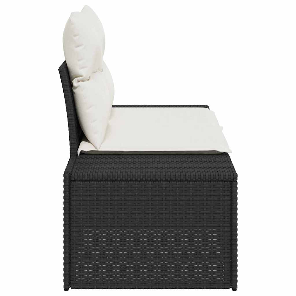 Tuinbank Met Kussen 184 X 62 X 69 Cm Poly Rattan