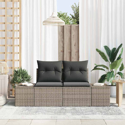 Tuinbank Met Kussen 184 X 62 X 69 Cm Poly Rattan