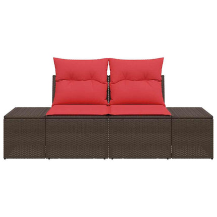 Tuinbank Met Kussen 184 X 62 X 69 Cm Poly Rattan