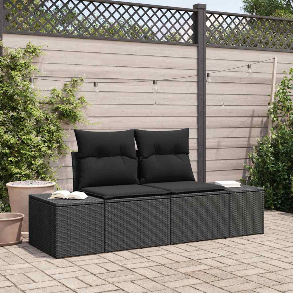 Tuinbank Met Kussen 184 X 62 X 69 Cm Poly Rattan