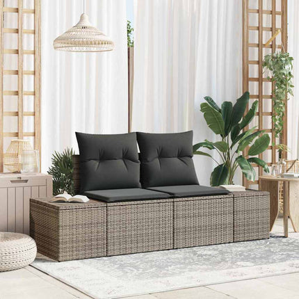 Tuinbank Met Kussen 184 X 62 X 69 Cm Poly Rattan