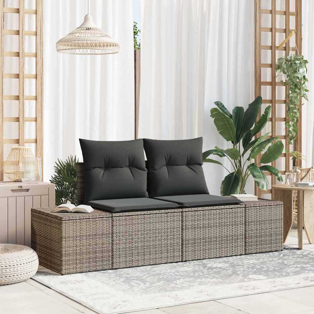 Tuinbank Met Kussen 184 X 62 X 69 Cm Poly Rattan