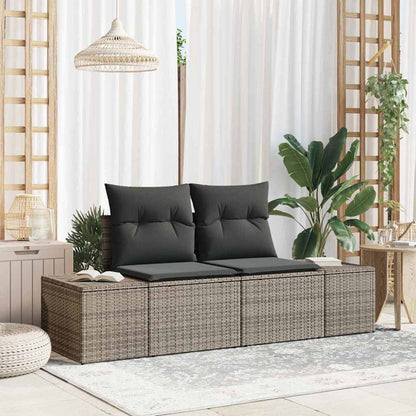Tuinbank Met Kussen 184 X 62 X 69 Cm Poly Rattan