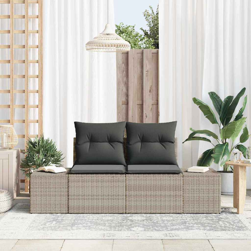 Tuinbank Met Kussen 184 X 62 X 69 Cm Poly Rattan