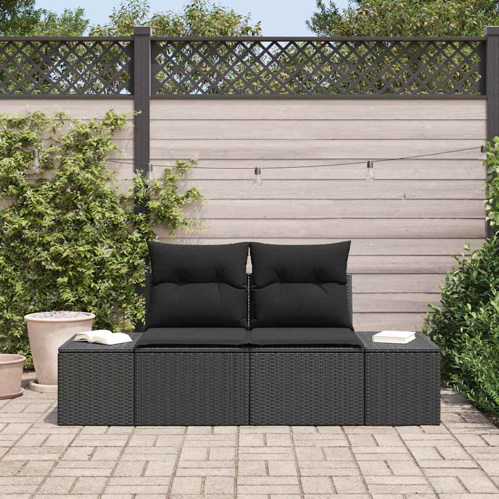 Tuinbank Met Kussen 184 X 62 X 69 Cm Poly Rattan