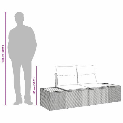 Tuinbank 184 X 62 X 85Cm Poly Rattan