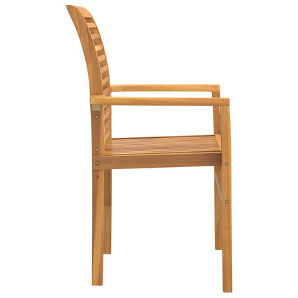 Eetkamerstoel 4 Pcs Bruin 62 X 55 X 94 Cm Massief Teakhout