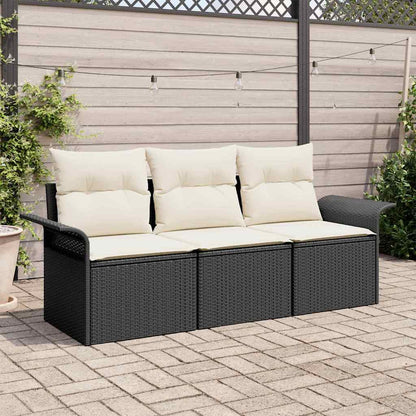 Bankstel Met Kussen 3 Pcs Poly Rattan
