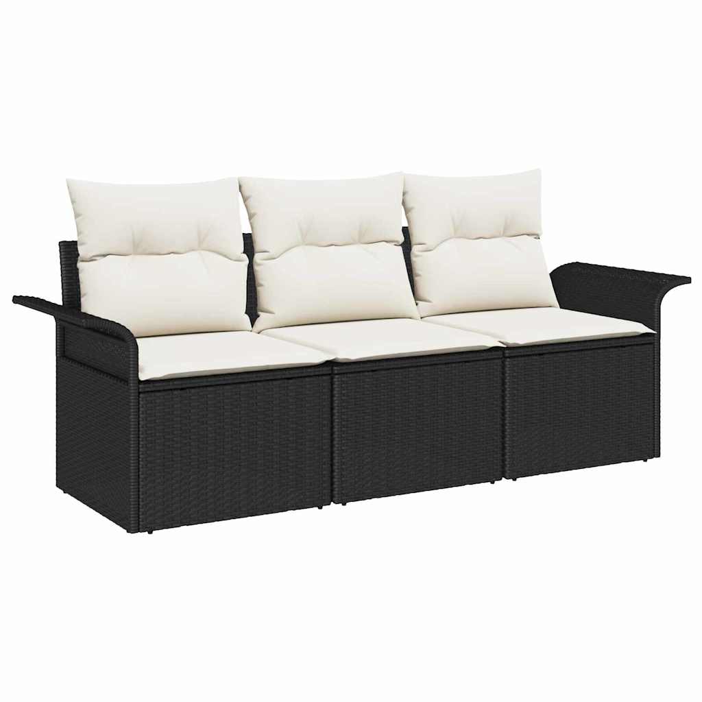 Bankstel Met Kussen 3 Pcs Poly Rattan