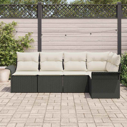 Tuin Sofa Set Met Kussen 5 Pcs Poly Rattan
