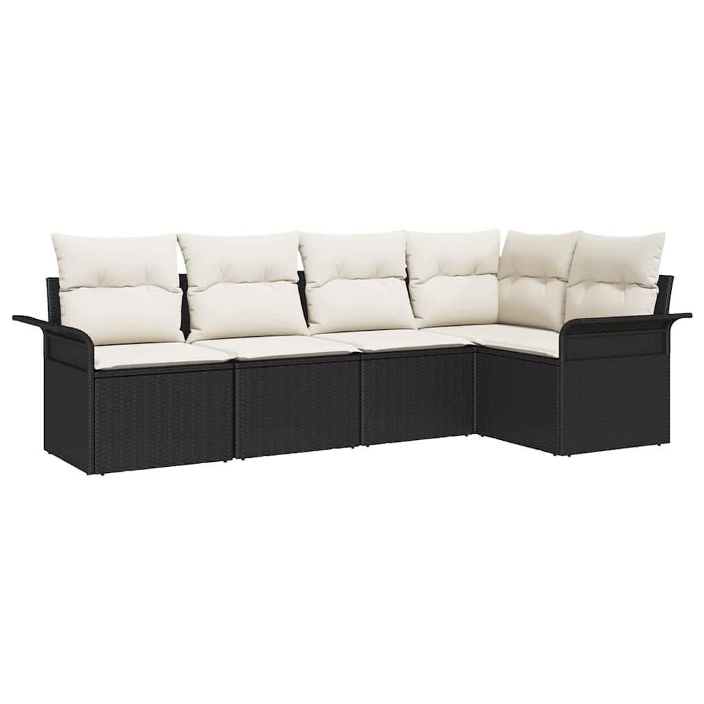 Tuin Sofa Set Met Kussen 5 Pcs Poly Rattan