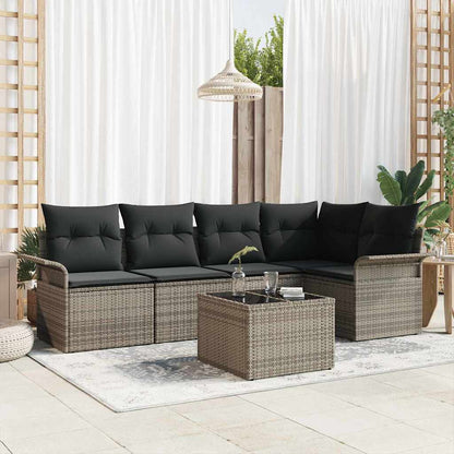 Tuin Sofa Set Met Kussen 5 Pcs Poly Rattan