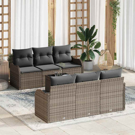 Tuin Sofa Set Zwart 55 X 55 X 37 Cm Poly Rattan