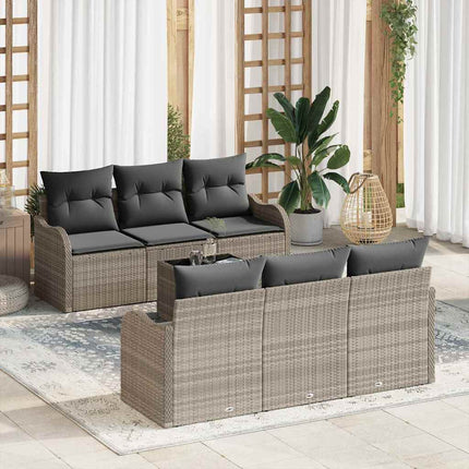 Tuin Sofa Set Zwart 55 X 55 X 37 Cm Poly Rattan