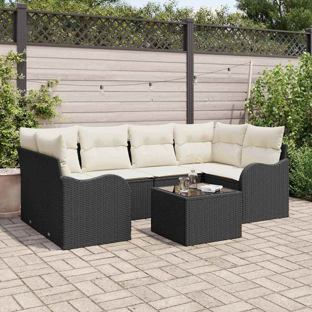 Tuin Sofa Set Beige 55 X 55 X 37 Cm Poly Rattan