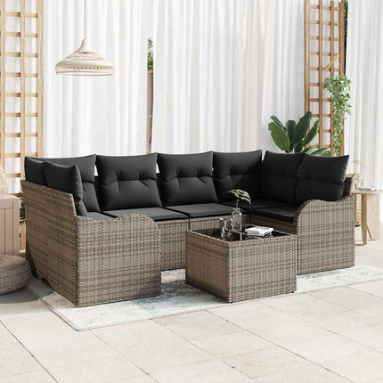 Tuin Sofa Set Beige 55 X 55 X 37 Cm Poly Rattan