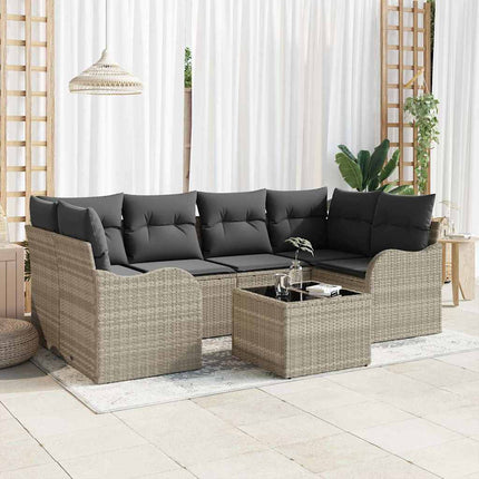 Tuin Sofa Set Beige 55 X 55 X 37 Cm Poly Rattan