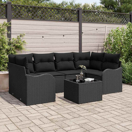 Tuin Sofa Set Beige 55 X 55 X 37 Cm Poly Rattan