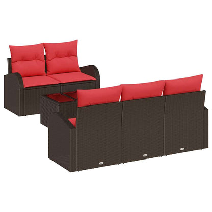 Bankstel Met Kussen 6 Pcs Polyester