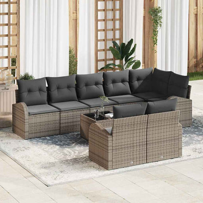 Tuin Sofa Set 8 Pcs Poly Rattan