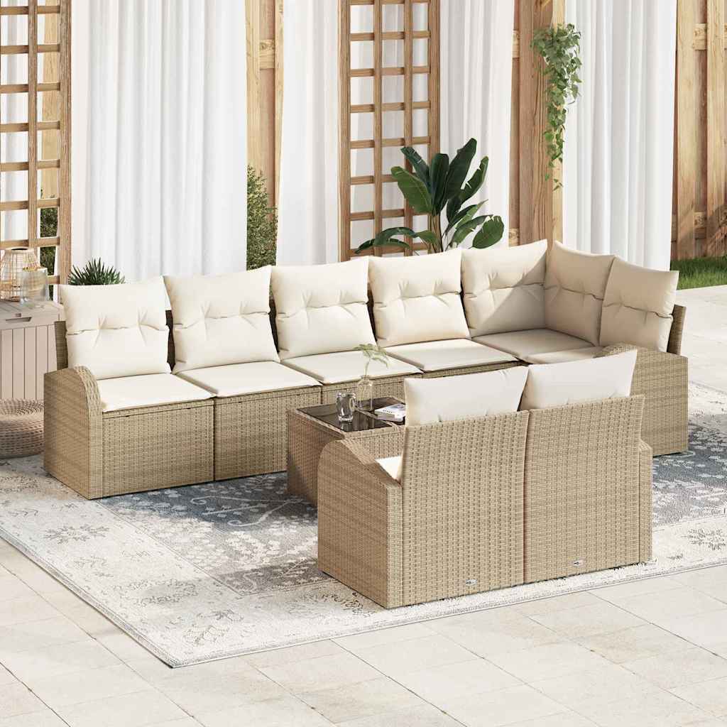 Tuin Sofa Set 8 Pcs Poly Rattan