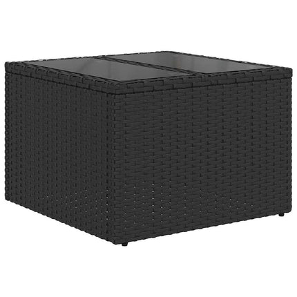 Bankstel 7 St 6-Aantal Zitplaatsen Poly Rattan