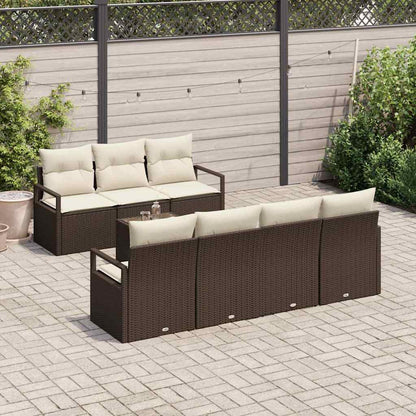 Bankstel Met Kussen 8 Pcs Poly Rattan