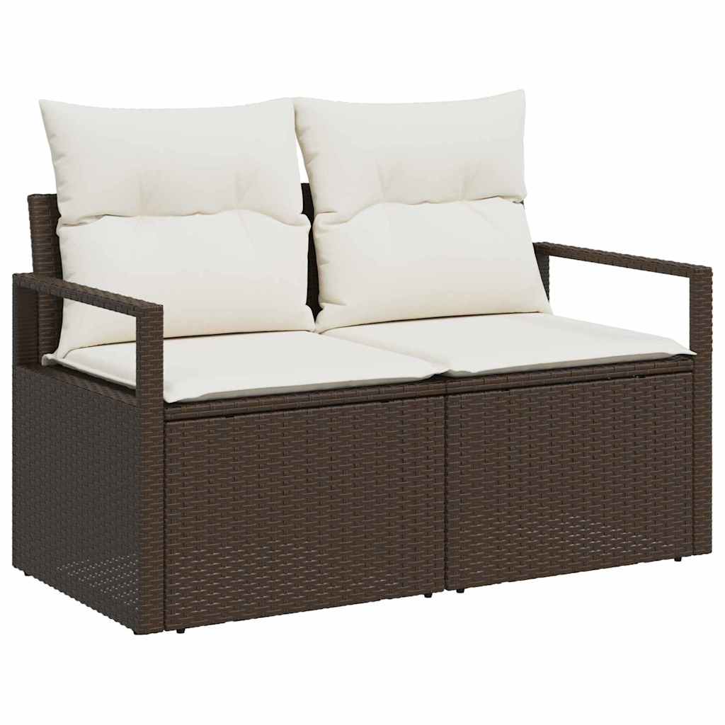 Bankstel Met Kussen 8 Pcs Poly Rattan