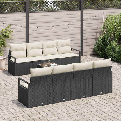 Bankstel Met Kussen 7 Pcs Poly Rattan