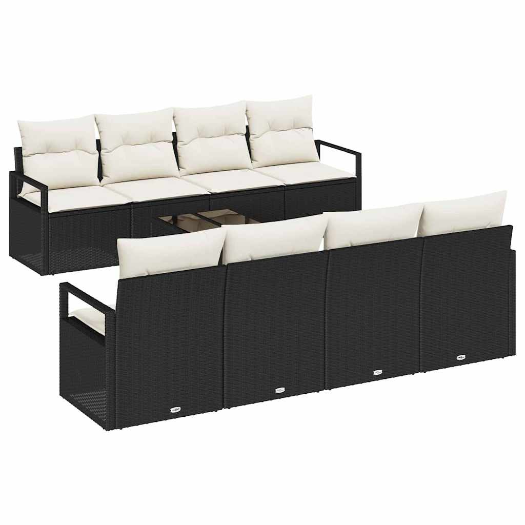 Bankstel Met Kussen 7 Pcs Poly Rattan