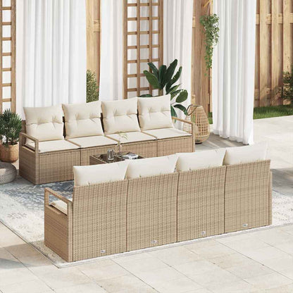 Bankstel Met Kussen 7 Pcs Poly Rattan