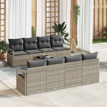 Bankstel Met Kussen 7 Pcs Poly Rattan