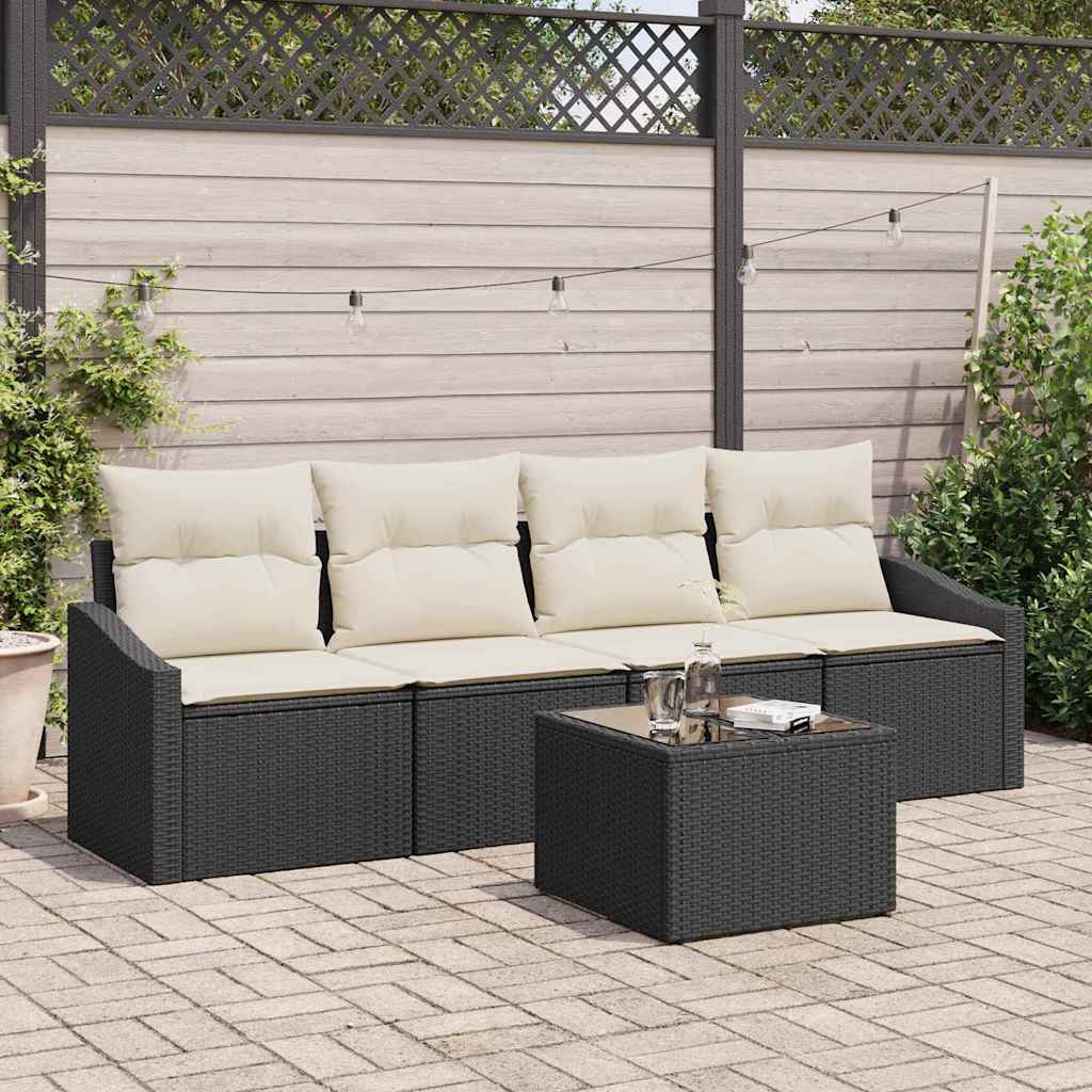 Bankstel Met Kussen Met Kussen 5 Pcs Poly Rattan
