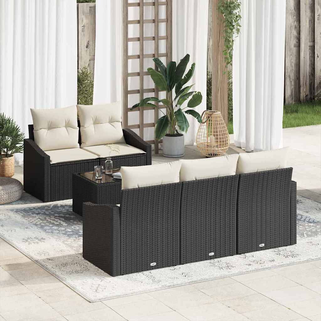 Bankstel Met Kussen Met Kussen 6 Pcs Poly Rattan