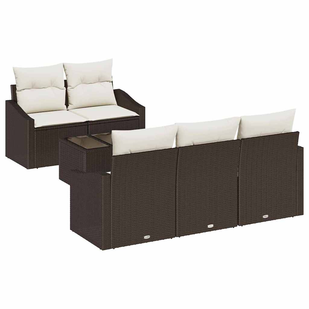 Bankstel Met Kussen Met Kussen 6 Pcs Poly Rattan