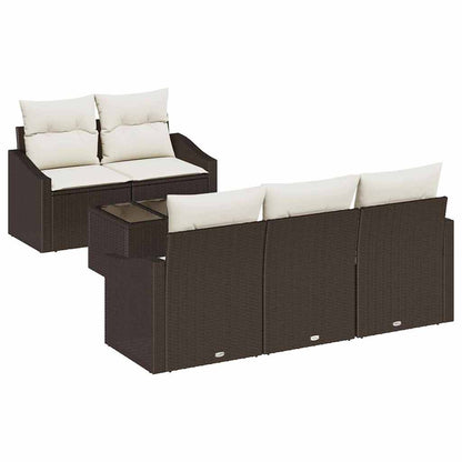 Bankstel Met Kussen Met Kussen 6 Pcs Poly Rattan
