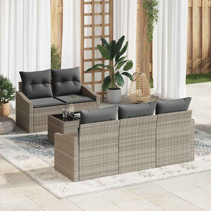 Bankstel Met Kussen Met Kussen 6 Pcs Poly Rattan
