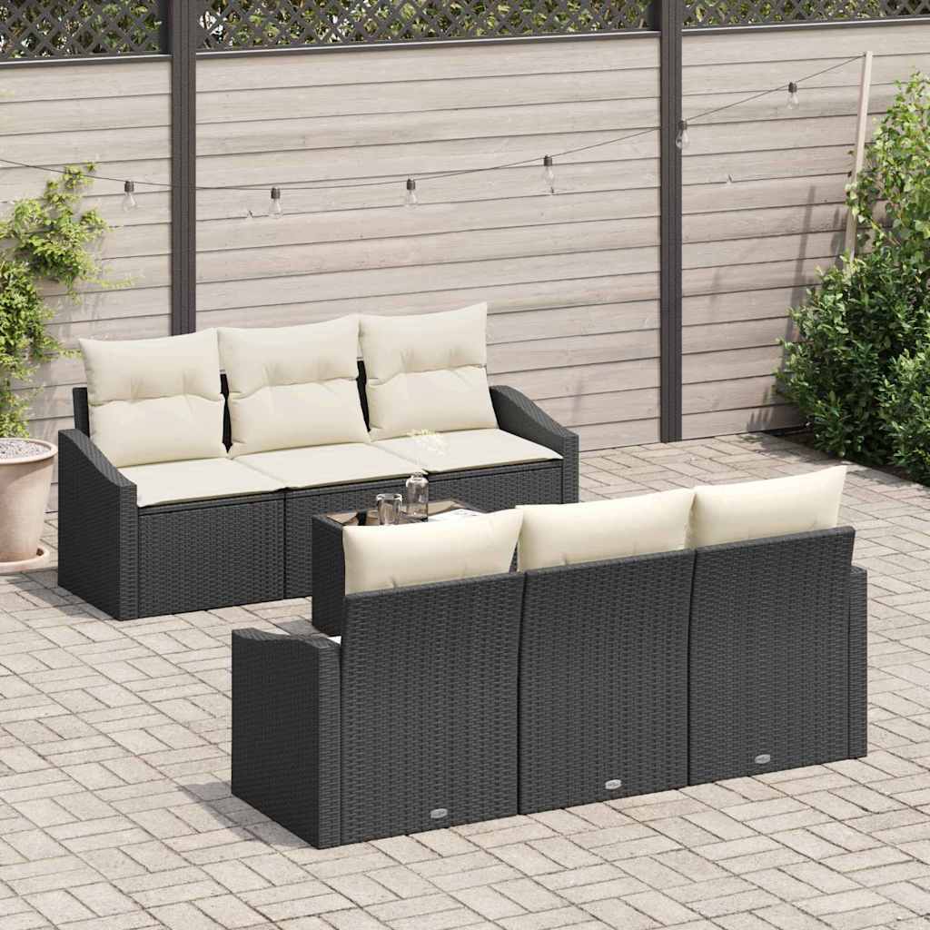Bankstel Met Kussen Met Kussen 7 Pcs Poly Rattan