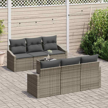 Bankstel Met Kussen Met Kussen 7 Pcs Poly Rattan