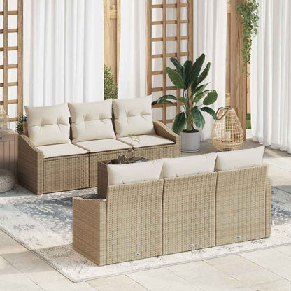 Bankstel Met Kussen Met Kussen 7 Pcs Poly Rattan