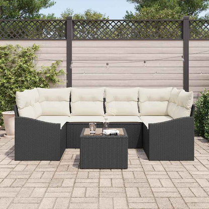 Bankstel Met Kussen Met Kussen 7 Pcs Poly Rattan