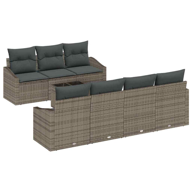Bankstel Met Kussen Met Kussen 8 Pcs Poly Rattan
