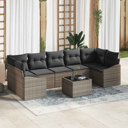 Bankstel Met Kussen 55 X 55 X 37 Cm Poly Rattan