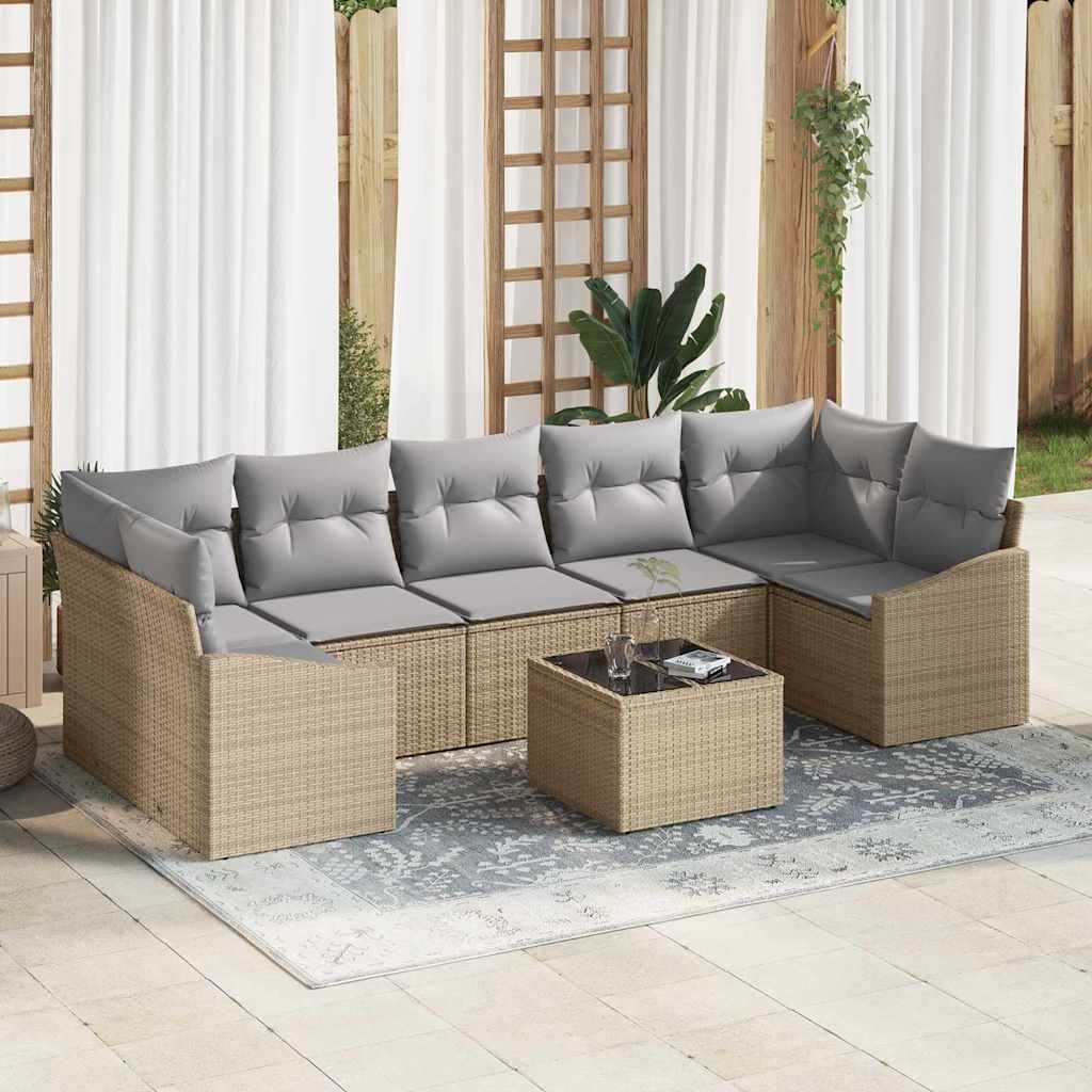 Bankstel Met Kussen 55 X 55 X 37 Cm Poly Rattan