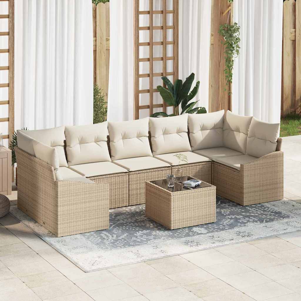 Bankstel Met Kussen 55 X 55 X 37 Cm Poly Rattan