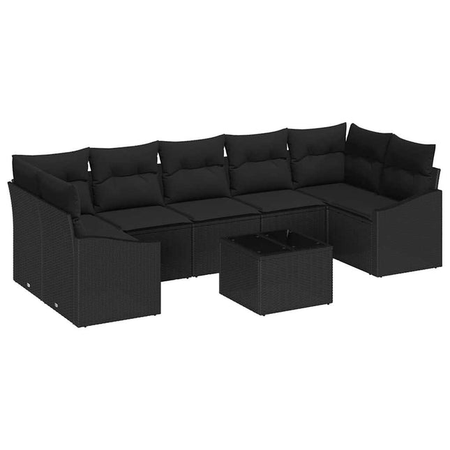 Bankstel Met Kussen 55 X 55 X 37 Cm Poly Rattan