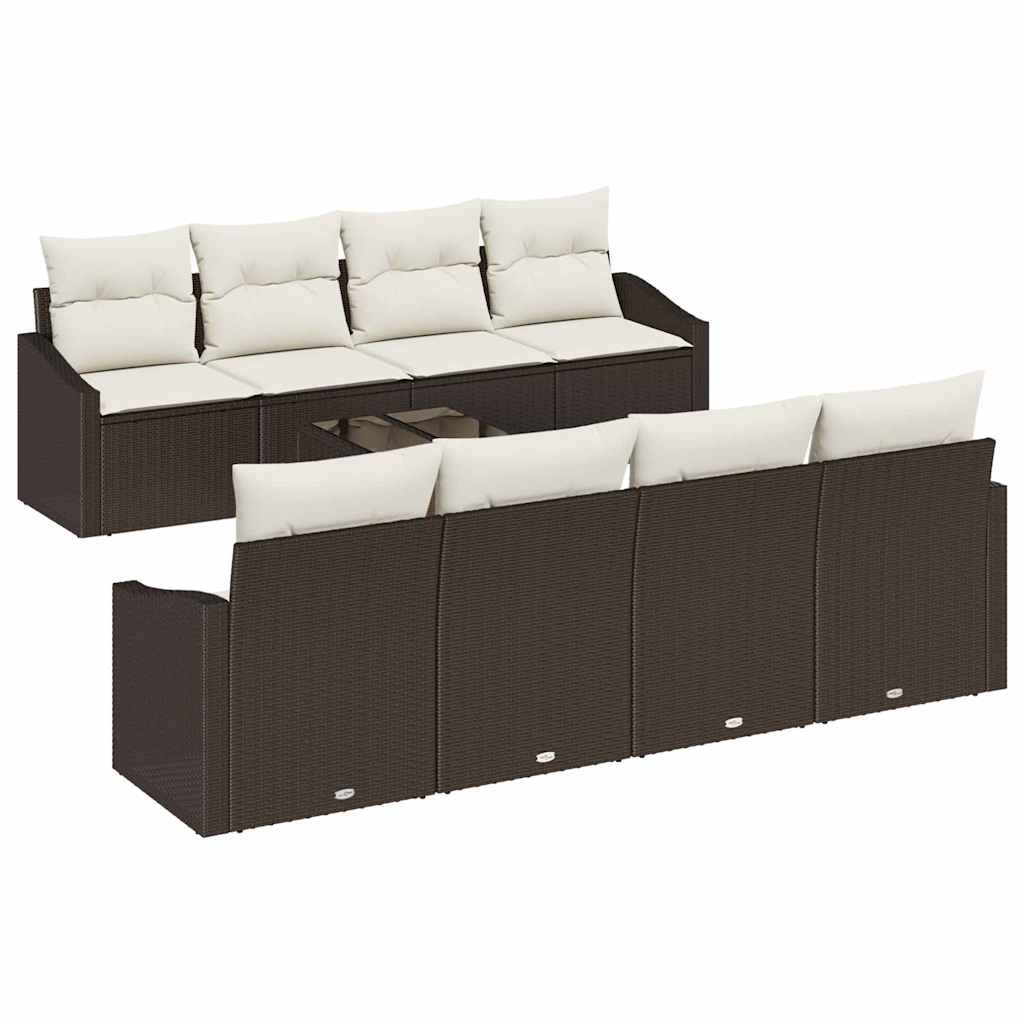 Bankstel Met Kussen Met Kussen 9 Pcs Poly Rattan