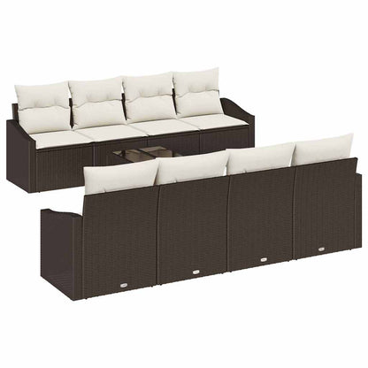 Bankstel Met Kussen Met Kussen 9 Pcs Poly Rattan